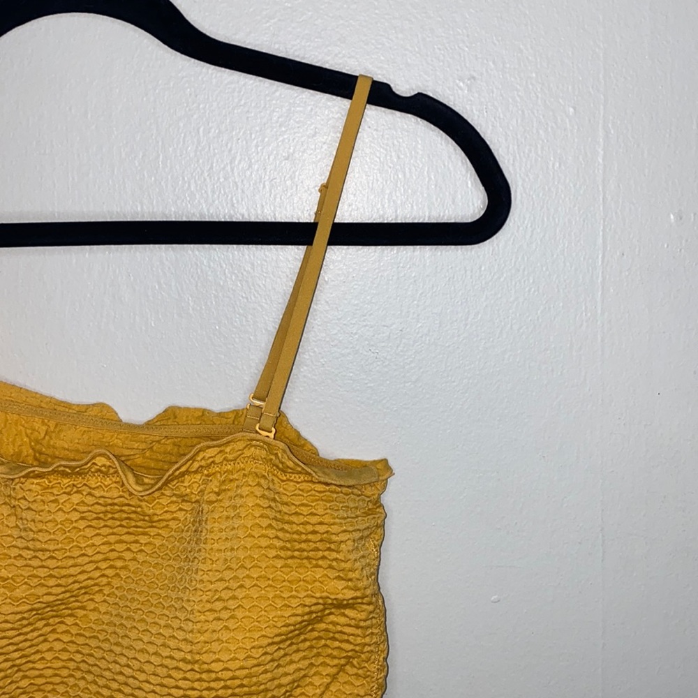 🪼The softest Yellow honeycomb bralette/ top! - Picture 1 of 8